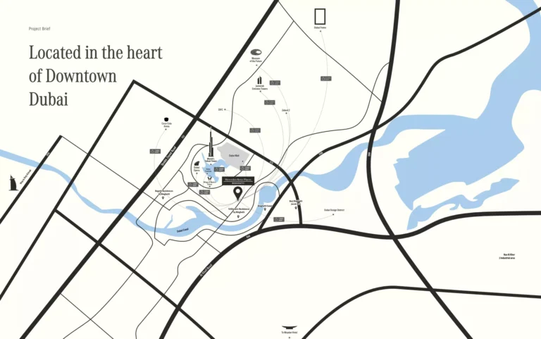 Master plan of Mercedes Benz Places by Binghatti