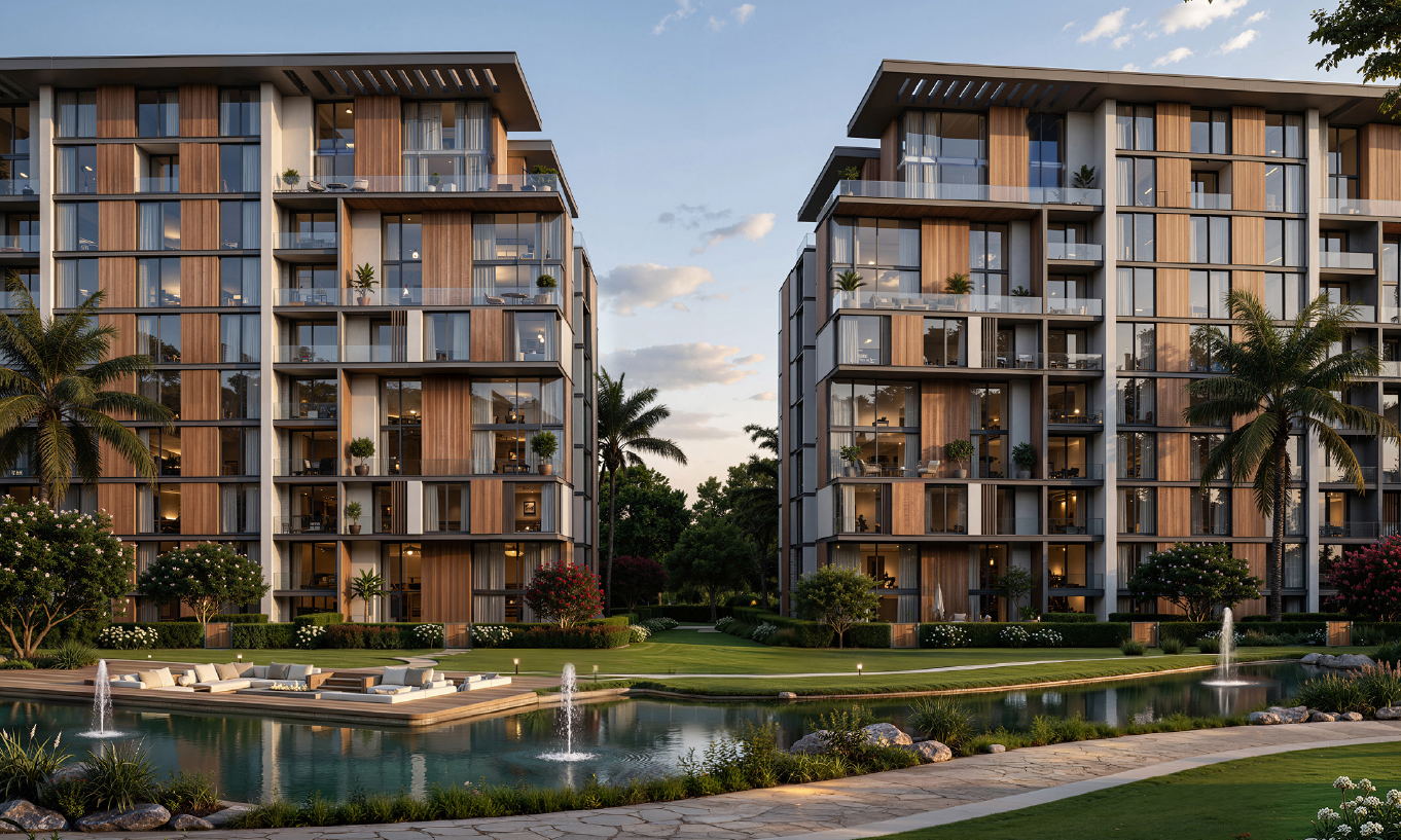 3-Bedroom Duplex for Sale in Central Water Residences – 6th Settlement