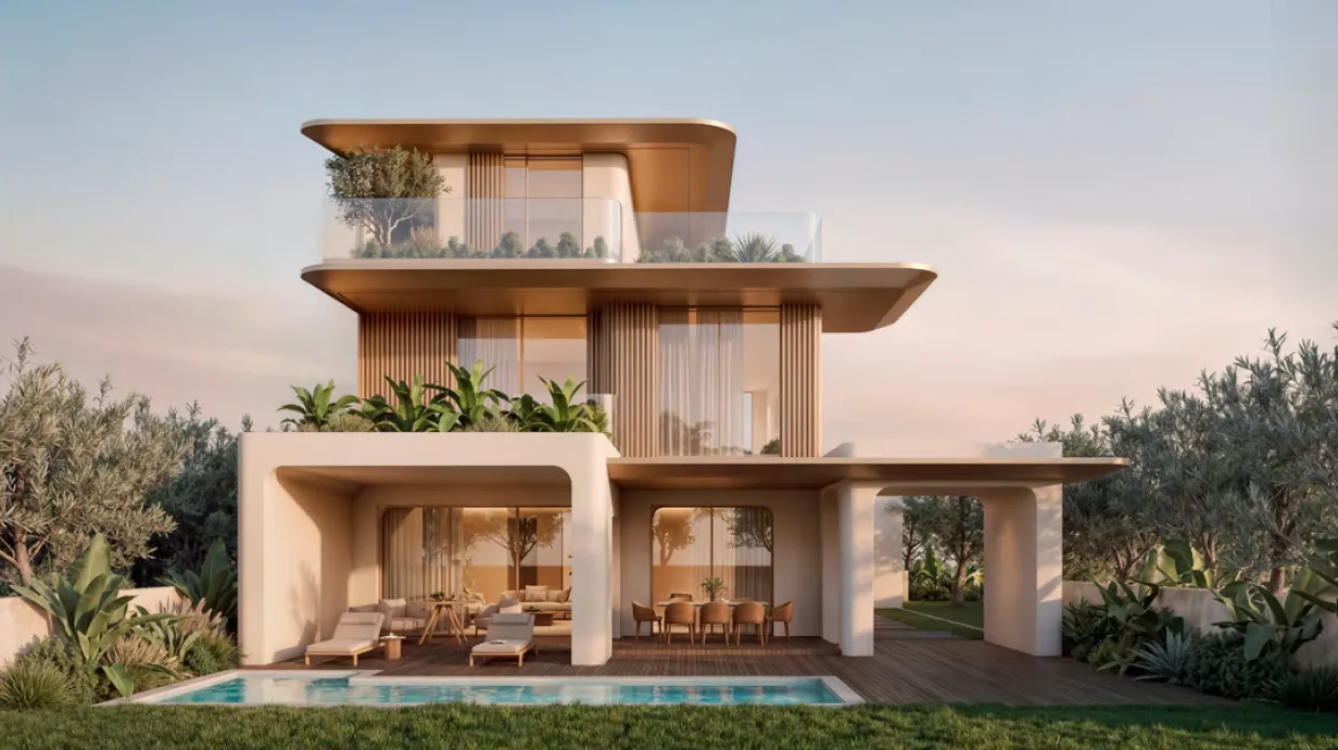 5-Bedroom Villa with 99 m² Private Roof for Sale in Hacienda Ras El Hekma by Palm Hill