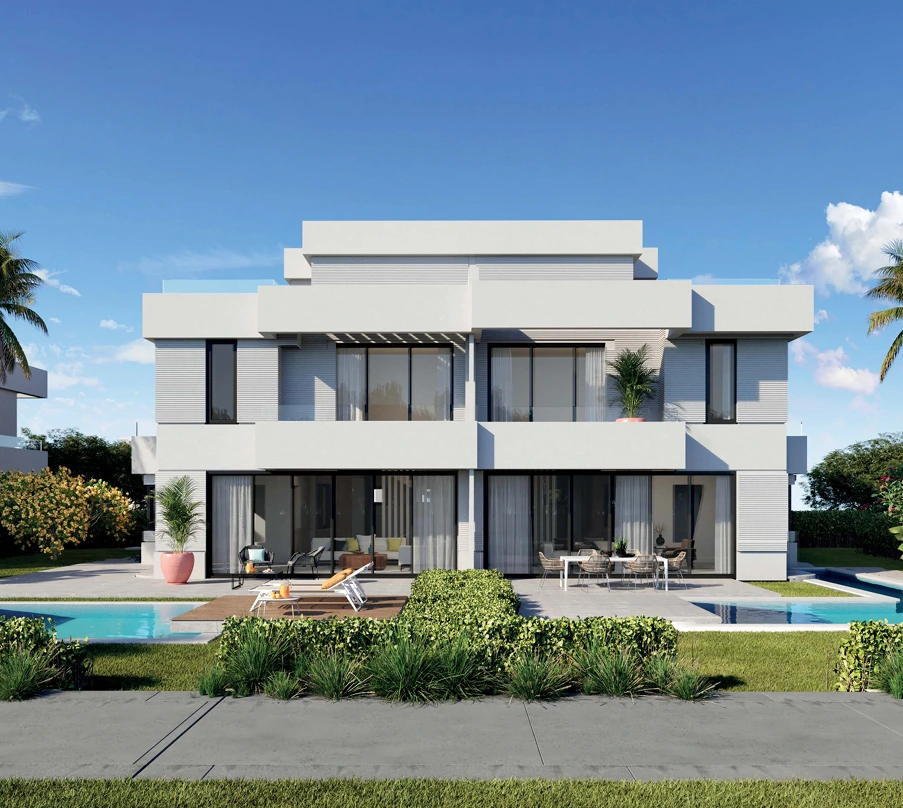 5 Bedroom Twin House with Private Roof for Sale in Pearl – June by SODIC, Ras El Hekma